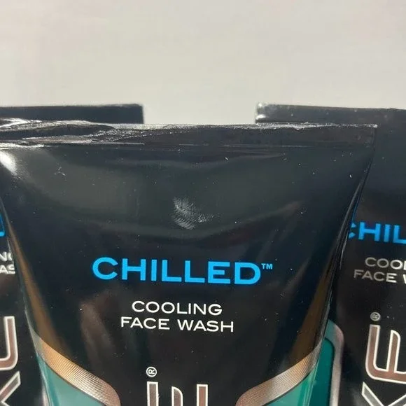 Axe Chilled Cooling Face Wash 5 Tubes 5 OZ DISCONTINUED Ultra Smooth Skin Cleanser